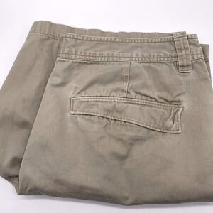 Merrell Chino Shorts Mens 38 Tan Khaki Cotton Twill Flat Front Outdoor Hiking